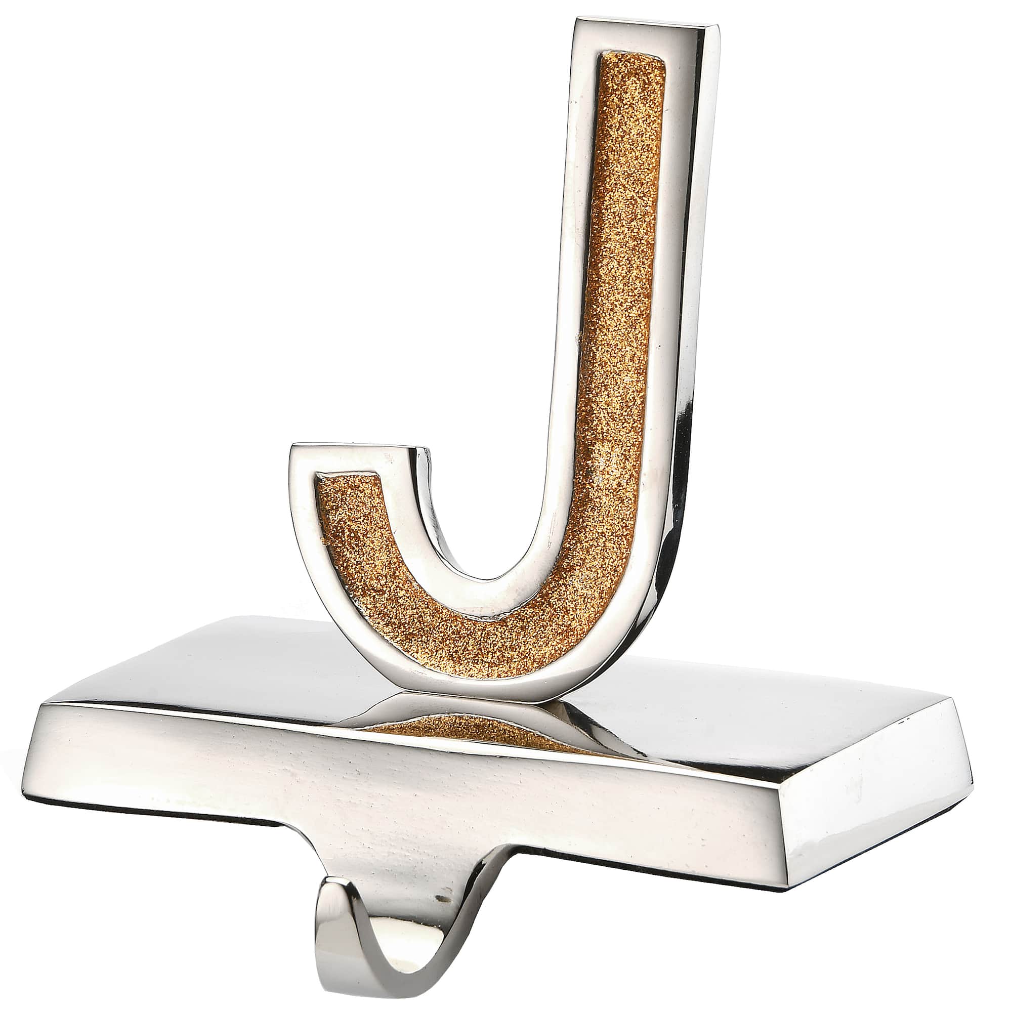 5" Gold Sparkle JOY Stocking Holders, 3ct.